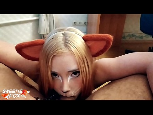 ❤️ Kitsune ابتلاع ديك ونائب الرئيس في فمها الفيديو الشرجي
